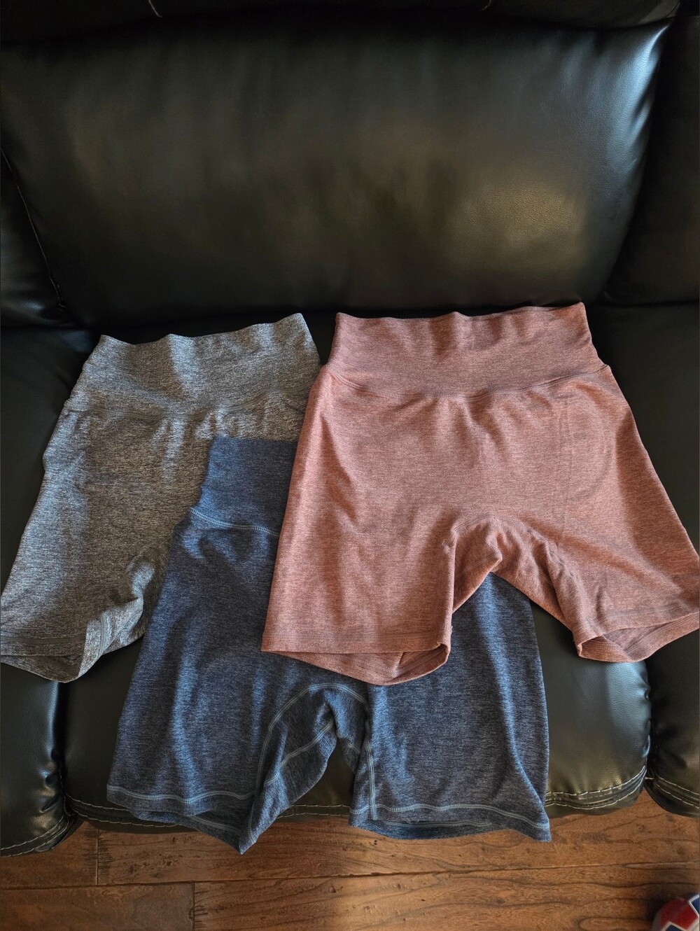 P'tula Set Of 3$ 40  Women’s Athletic Shorts - Blue, Gray, Brown